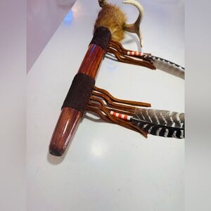 Native American Indian cedar peacepipe